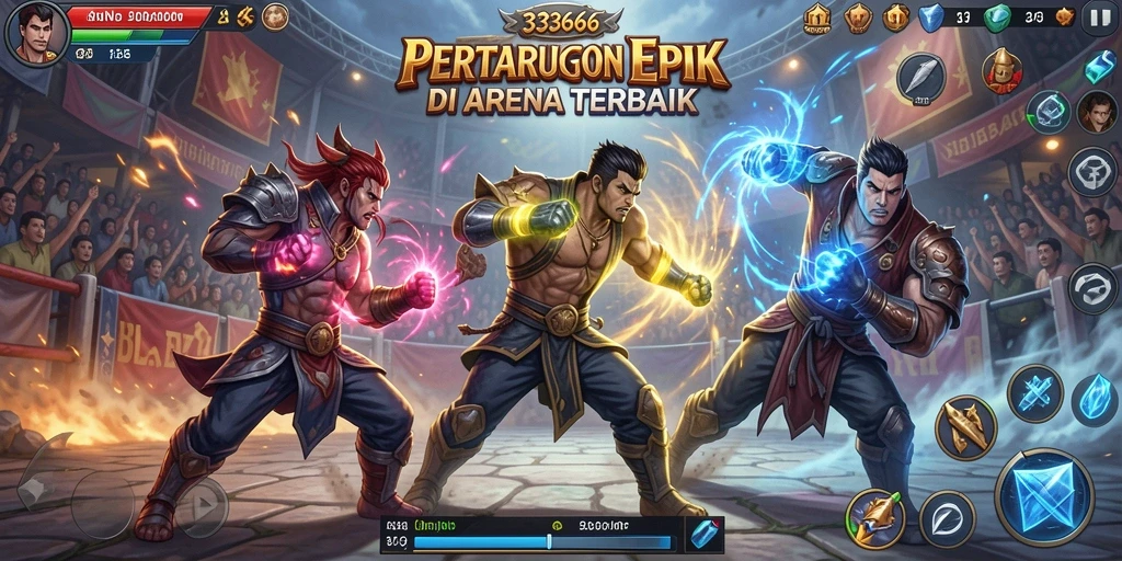 Screenshot <strong>333666</strong> menampilkan aksi pertarungan yang mendebarkan dan karakter yang detail.