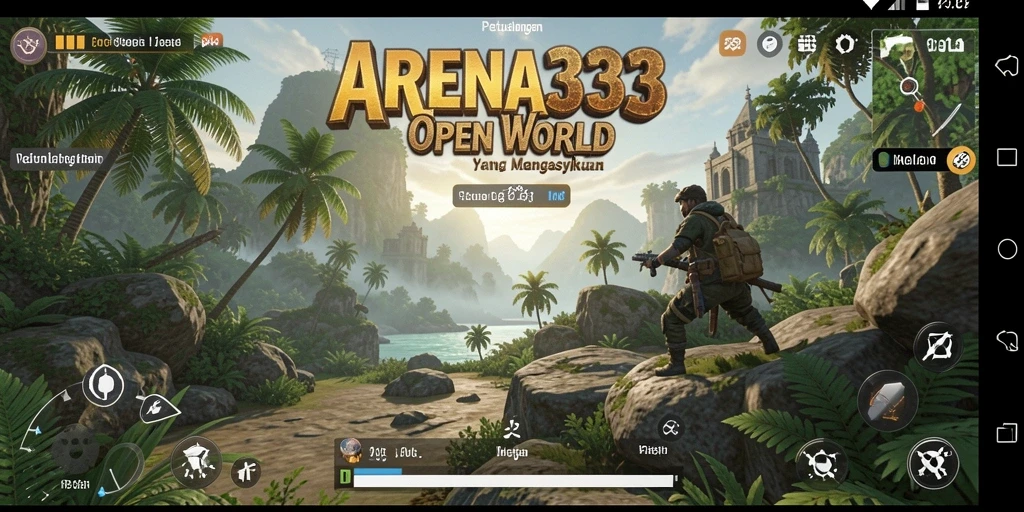 Tangkapan layar menunjukkan gameplay menakjubkan di ARENA333.