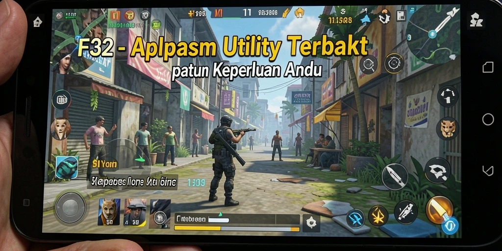 Tampilan utama F32 dengan berbagai fitur Utility yang menarik.