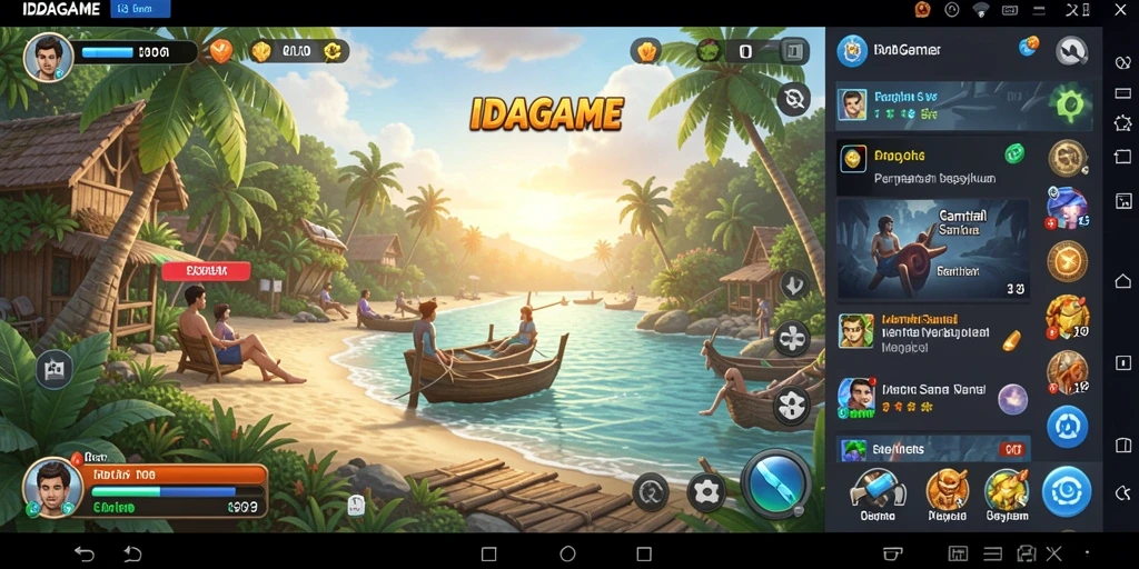 Tampilan gameplay seru dan berwarna dari IDAGAME.