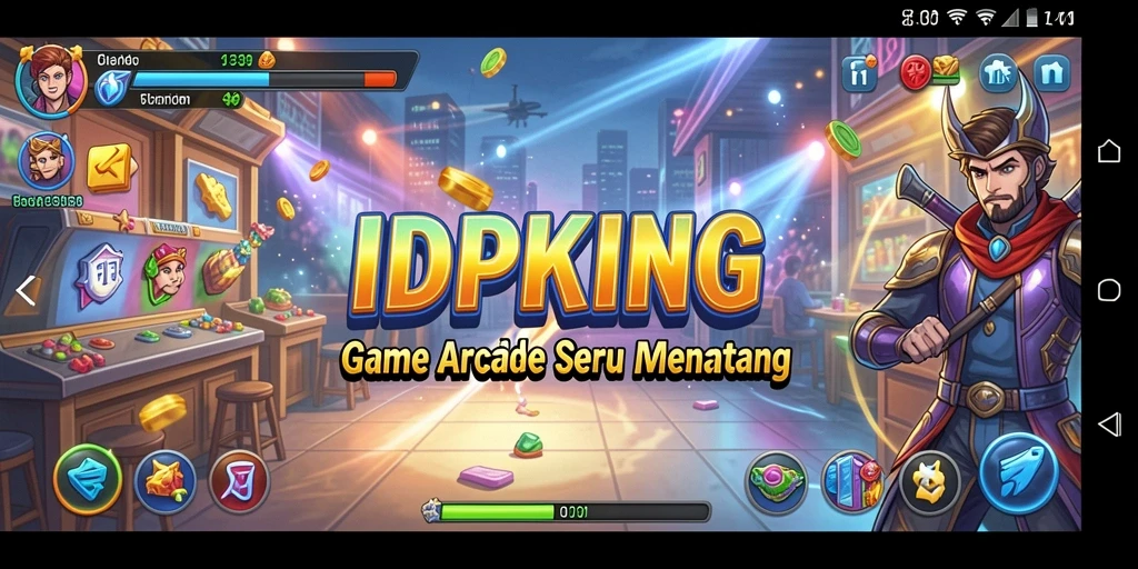 Tangkapan layar gameplay <strong>IDPKING</strong> yang mendebarkan di level menantang.