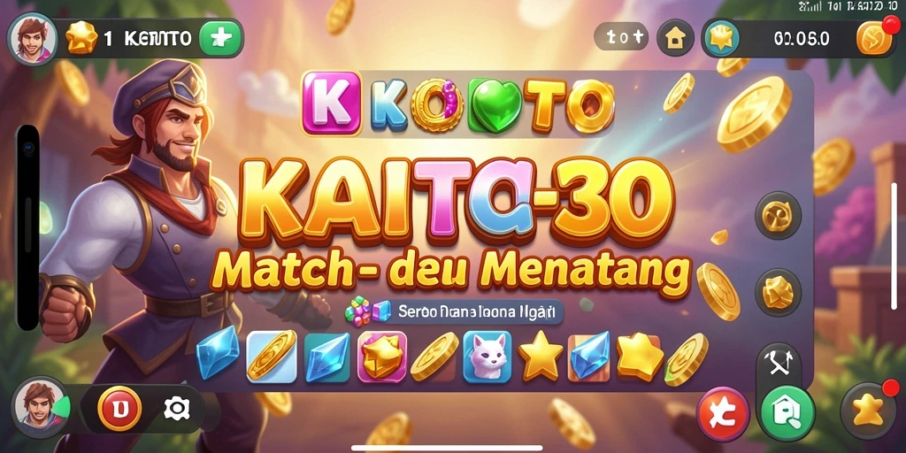 Tampilan gameplay KOITOTO yang seru dan menantang dalam Match-3.