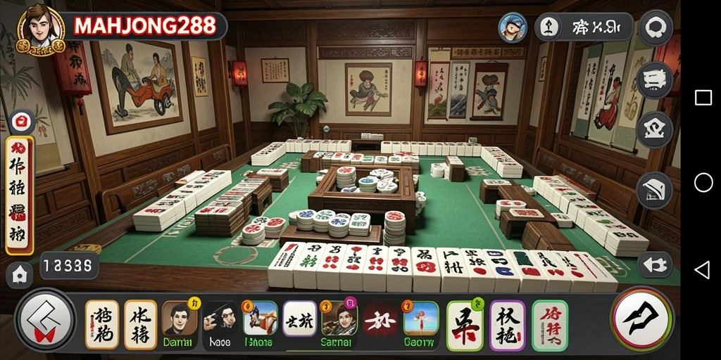 Menampilkan gameplay santai dan menawan dari MAHJONG288.