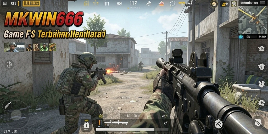 Tampilan screenshot MKWIN666 yang menunjukkan aksi seru di permainan FPS.