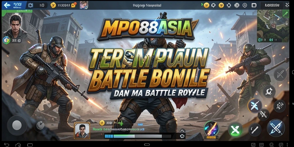 Screenshot MPO88ASIA menunjukkan aksi seru dalam pertarungan Battle Royale.