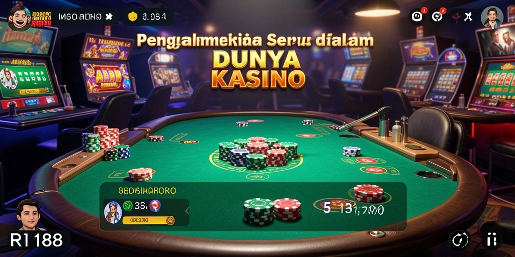 Tampilan menarik dari gameplay Kasino RI188 yang mendebarkan.