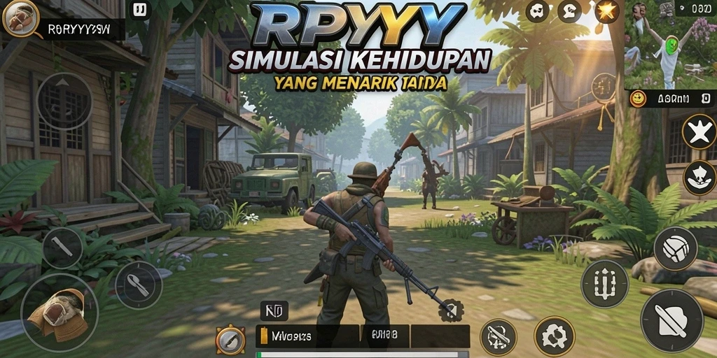 Tampilan gameplay RPYYY yang menarik dan realistis.