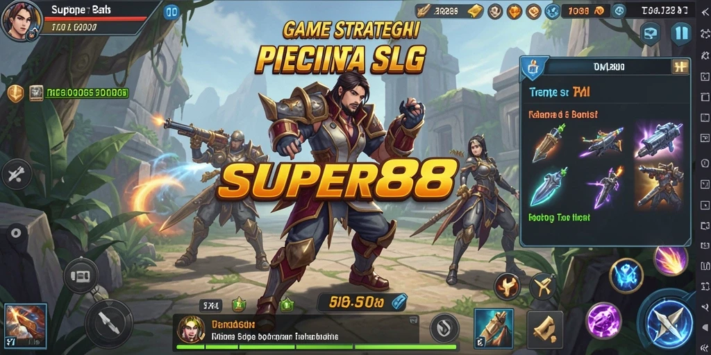 Tampilan gameplay SUPER88 dengan pertempuran strategis yang seru.