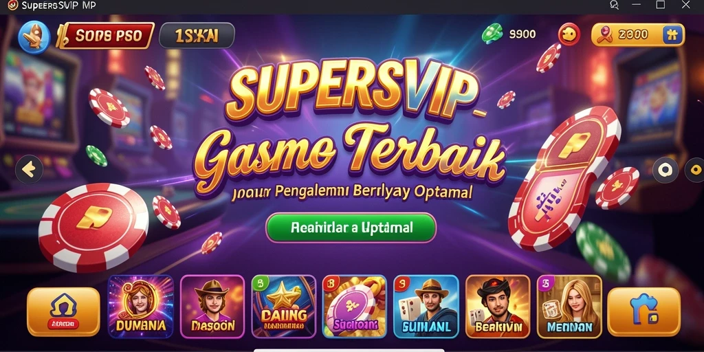 Gameplay menarik dan seru di SUPERSVIP dengan berbagai pilihan permainan Kasino.