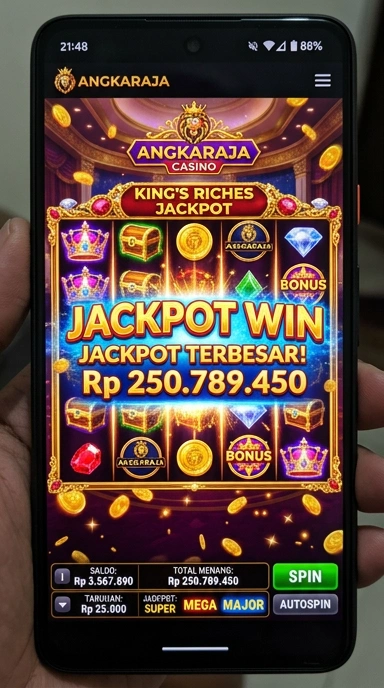 Informasi ukuran dan versi aplikasi di angkaraja.